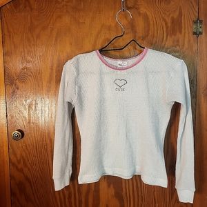 CUTE JEWELED THERMAL TOP